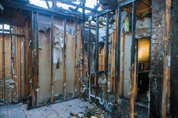 Professional Fire Damage Repair technician working in Belle Mead, NJ